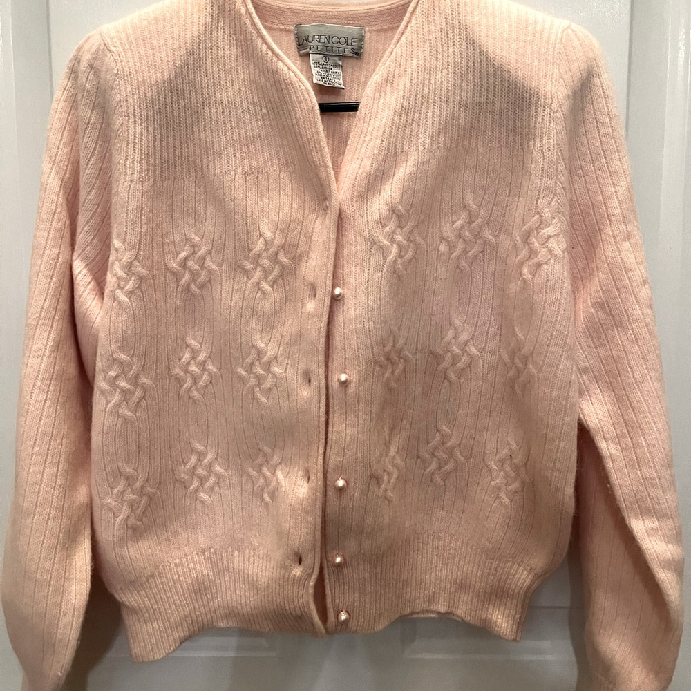 Pink Cardigan Sweater